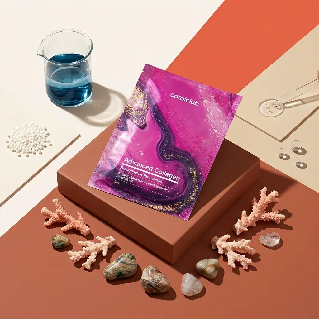 Opakowanie i składniki produktu Advanced Collagen Biocellulose Facial Mask