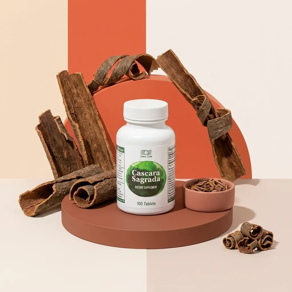Opakowanie i składniki produktu Cascara Sagrada