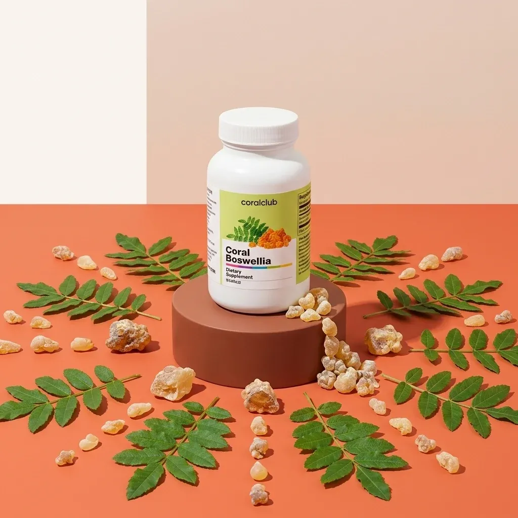 Opakowanie i składniki produktu Coral Boswellia