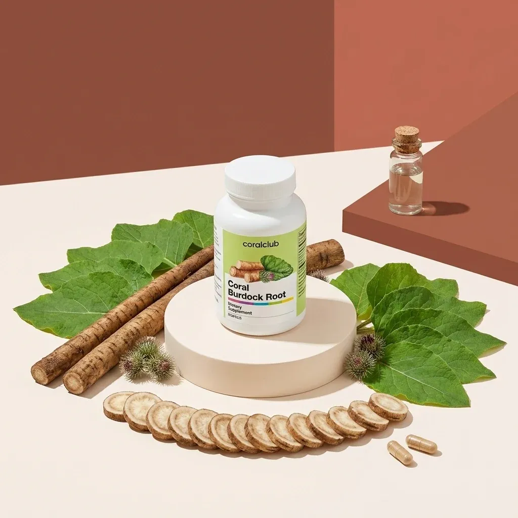 Opakowanie i składniki produktu Coral Burdock Root