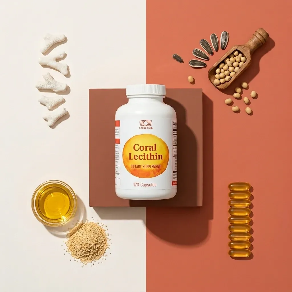 Opakowanie i składniki produktu Coral Lecithin