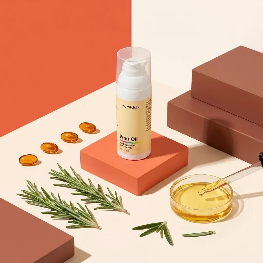 Opakowanie i składniki produktu Emu oil