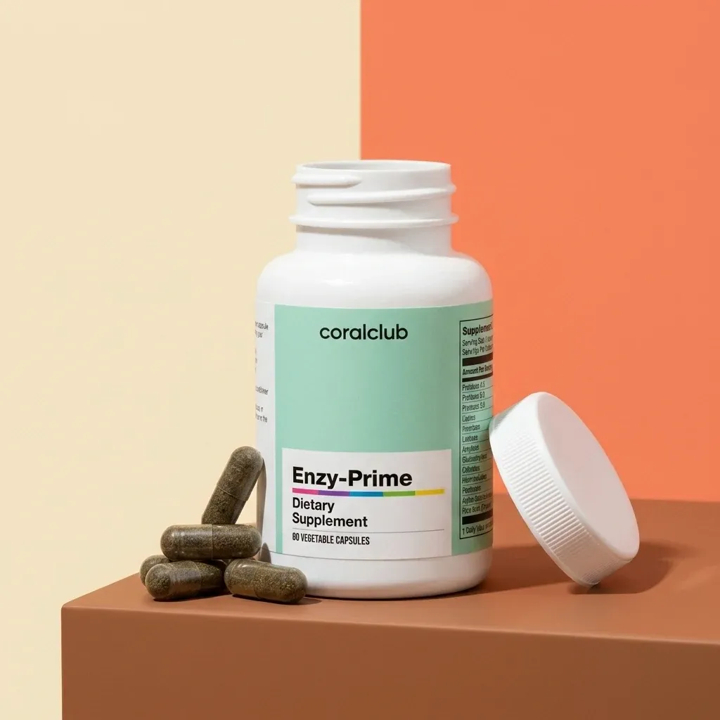 Opakowanie produktu Enzy-Prime z bliska