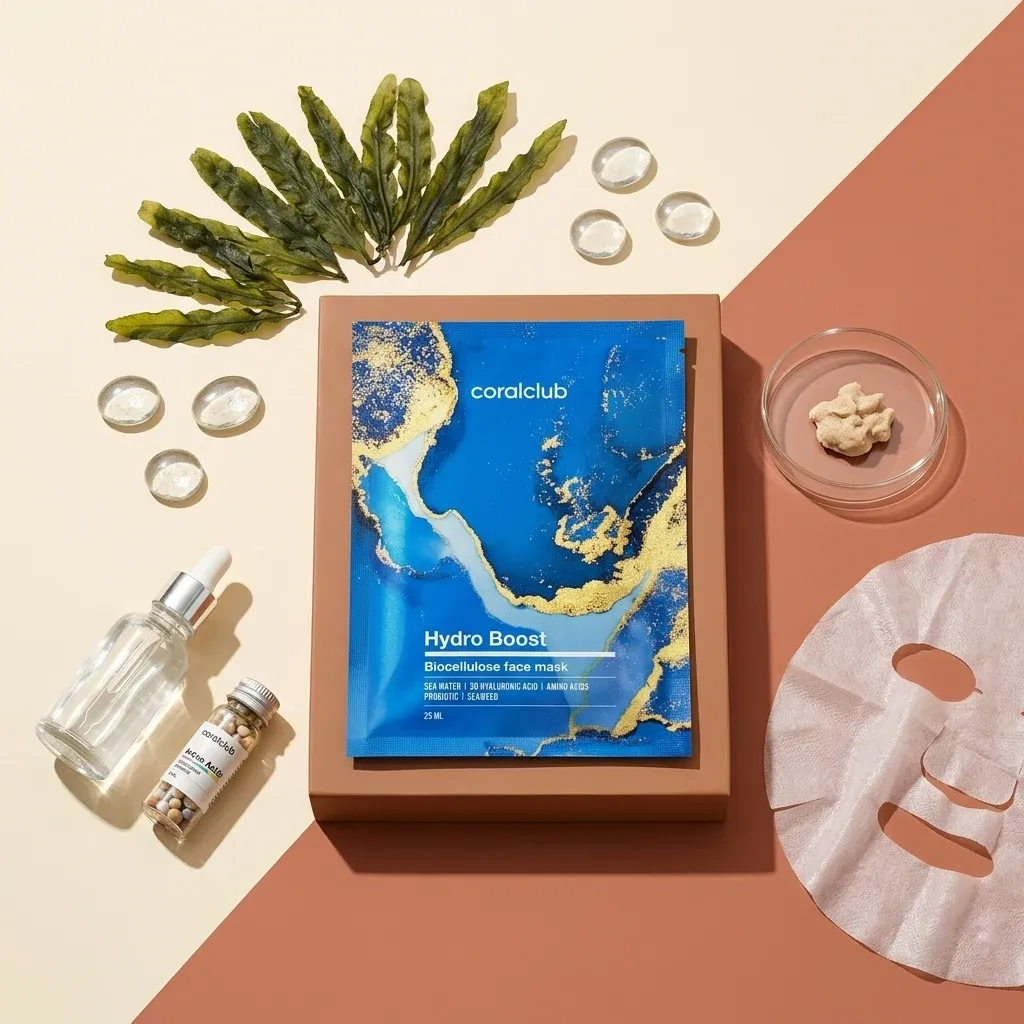 Opakowanie i składniki produktu Hydro Boost Biocellulose Facial Mask