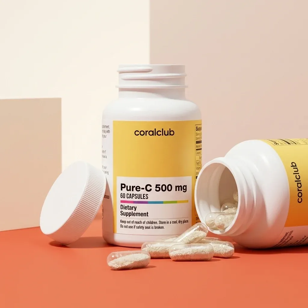 Opakowanie produktu Pure-C 500 mg z bliska
