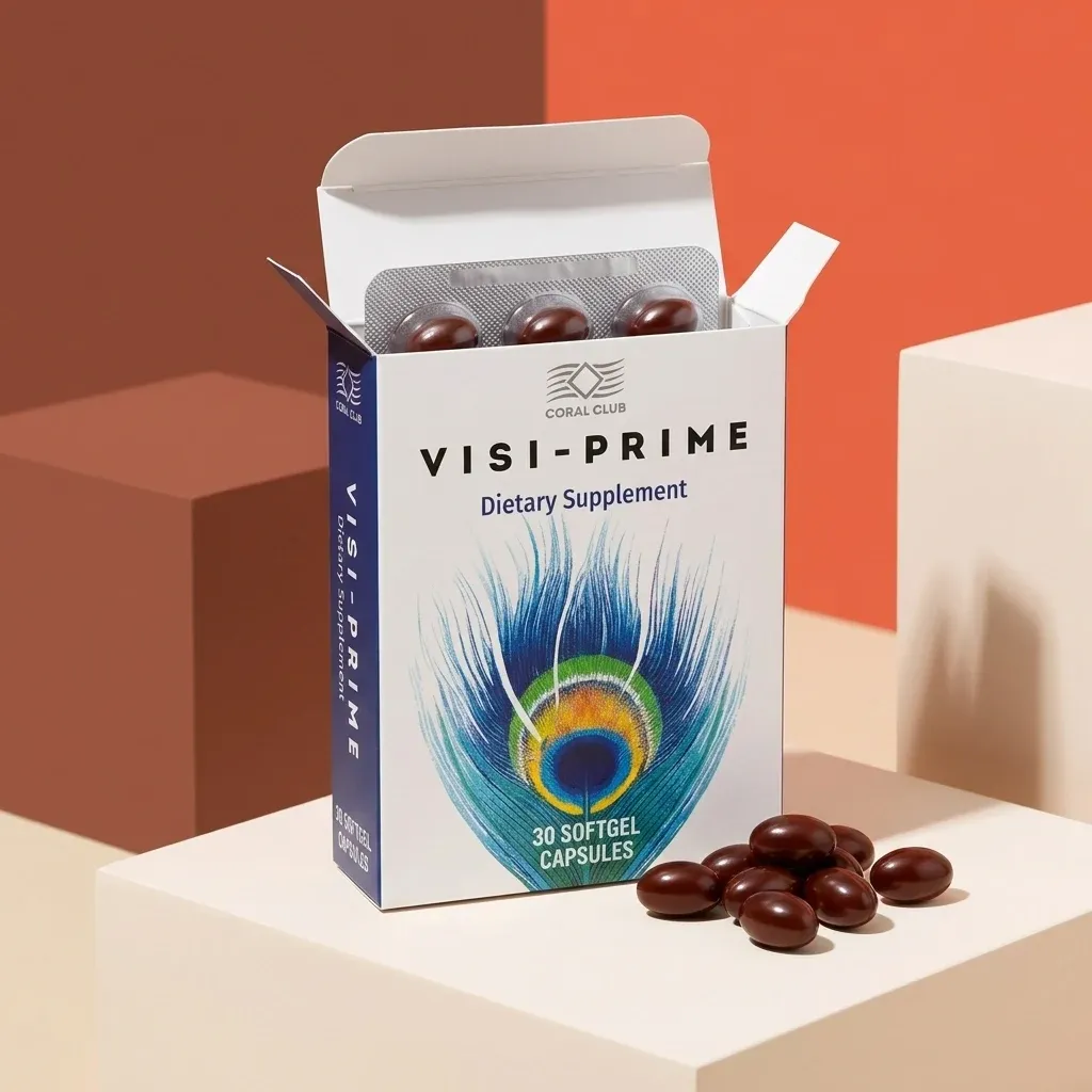 Opakowanie produktu Visi-Prime z bliska