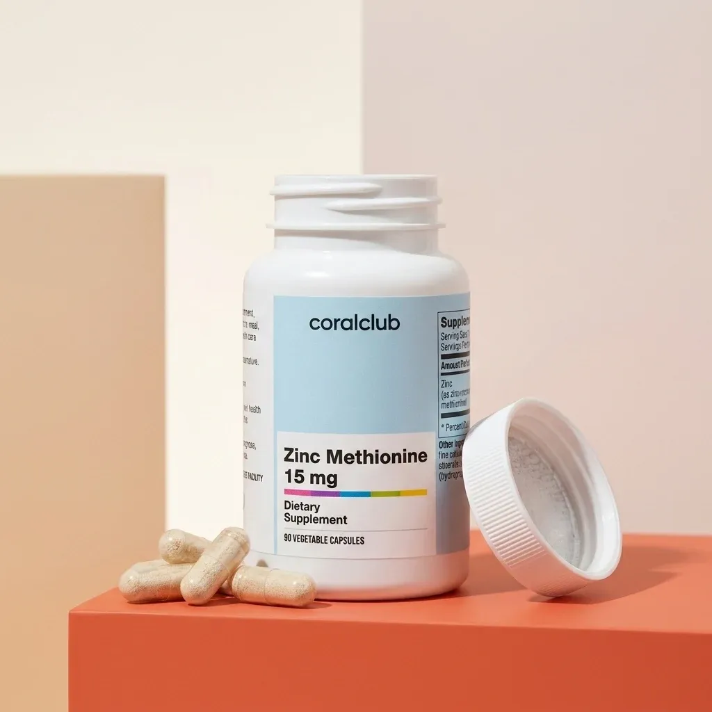 Opakowanie produktu Zinc Methionine 15 mg z bliska